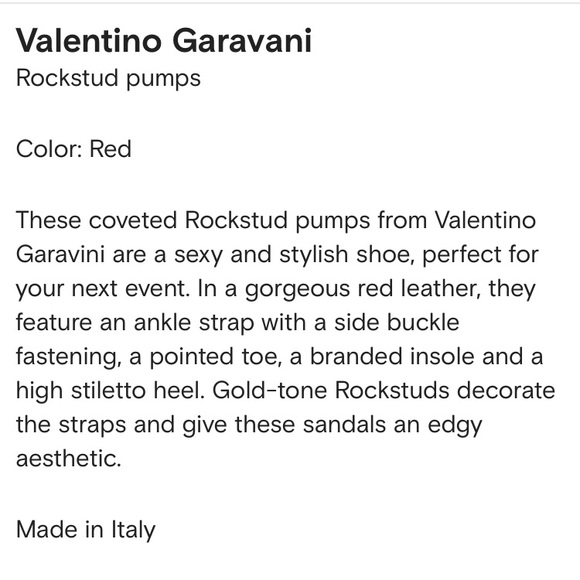 Valentino Garavani Red Rockstud Heels - Picture 7 of 11